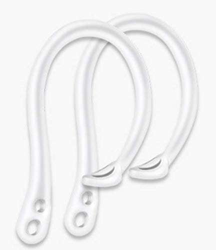 ALXCD Earhooks Replacement for Air Pods Pro, Anti-Slip Over-Ear Soft TPU Earhook [Anti Slip][Anti Lost], Designed for Air Pods Pro Headphones, 2 Pairs, White 2