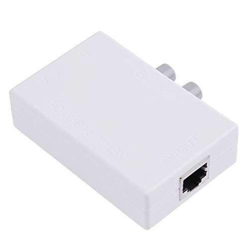 Mini 2 Port RJ45 Network Ethernet Network Box Switcher Dual Port Manual Sharing Switch Adapter HUB 6