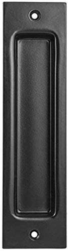 Dpprdl Door Handles Hardware Gate Sliding Barn Finger Accessories Door Handle Easy Install Rustproof Home Matte Closet Embedded S (Color : Black) 1