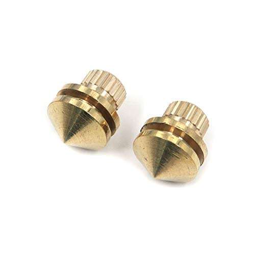 Geesatis 4 pcs Speaker Spike Pad Kit Copper Speaker Suspension Spike Set Isolation Stands Spike Pad for Speaker, Amplifier, DVD Player 2
