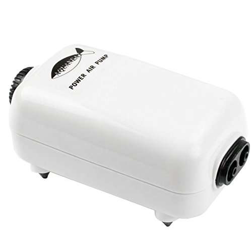 AQUANEAT Aquarium Air Pump Adjustable 65GPH with Accessories 2 Outlets up to 50Gal Fish Tank 1