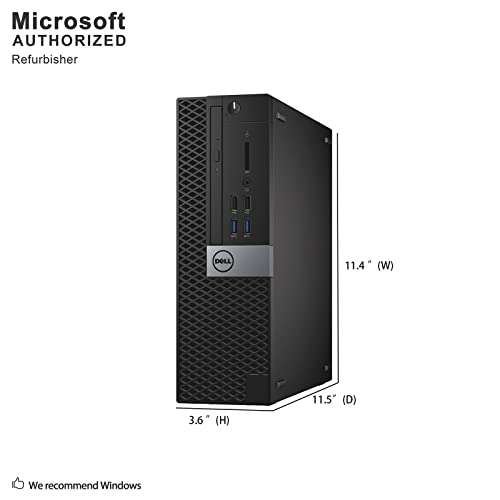 Dell OptiPlex 3040 Small Form Factor PC, Intel Quad Core i5 6500 up to 3.6GHz, 16G DDR3L, 1T, WiFi, BT 4.0, Windows 11 Pro (Renewed) 3