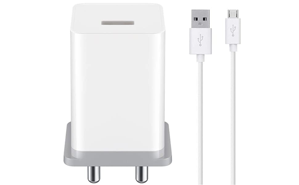 Fast Quick Charger For Xiaomi Redmi Note 4 / Redmi Note4 / Mi Note 4 with Charging Data Cable-Charger Plus Charger Adapter Like Wall Charger | Good Charger| Fast Charger| Hi Speed Charger with 1m Micro USB Charging Data Cable(2.4 amp,BOP4, White) 3