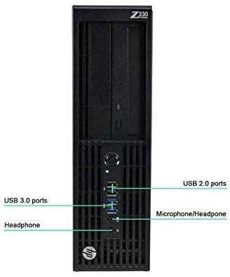 HP Z230 Workstation Gaming Computer Desktop, Intel Core i5-4590, 16GB DDR3 RAM, 240GB SSD & 2TB HDD, USB 3.0, NVIDIA GeForce GT 1030 2GB, HDMI, DVI, WiFi - Windows 10 Professional (Renewed) 2