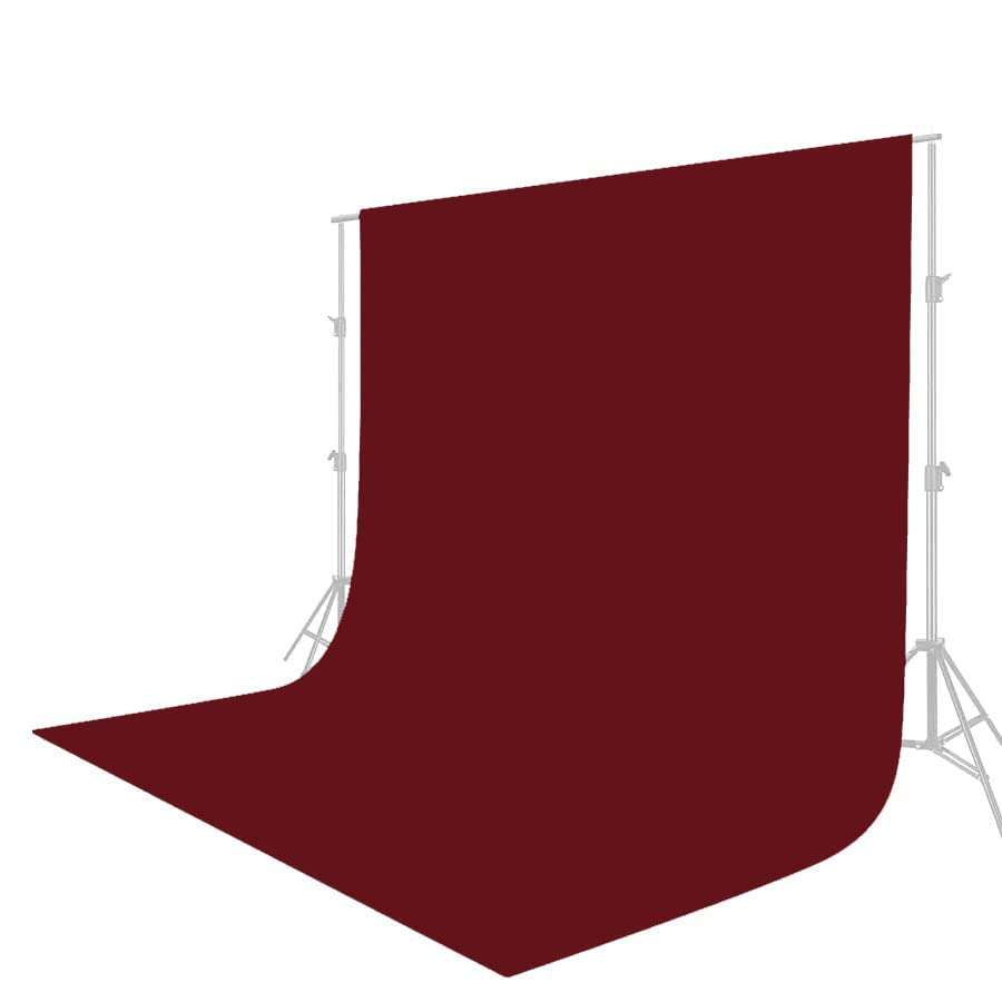 Giftmax Single Holder Umbrella Lighting Kit with Umbrella Studio Light with Backdrop Cloth Screen Photo Background Backdrop Stand Support System (Single Holder Kit + Maroon Screen) 5