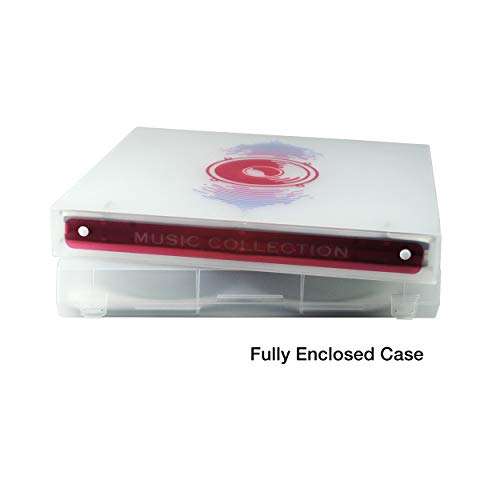 UniKeep High-Capacity Music CD Disc Storage Case, Holds 80 Compact Discs (Red Speaker) 4