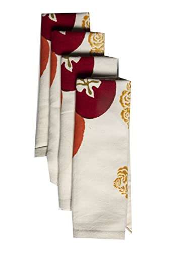 CONTRAST LIVING Sushila Hand Block Printed Kitchen Towel/Dish Towel/Hand Towel Multi Color Set of 3 Pcs 5