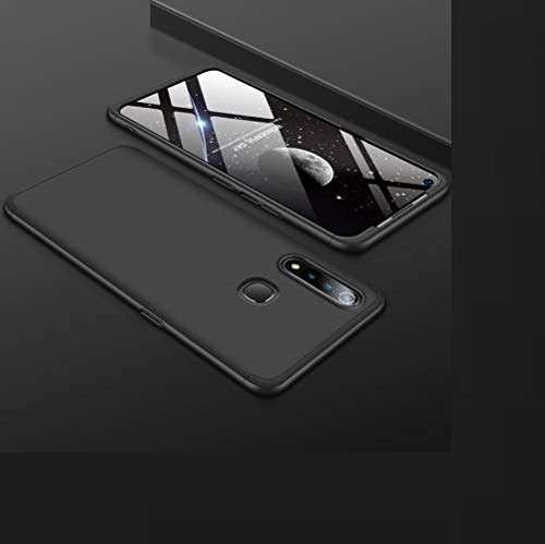 Mobilove Full Body 3 In 1 Slim Double Dip Case 360 Degree Protection Hard Bumper Back Cover For | Vivo Z1 Pro (Gk-Black) - Black 6