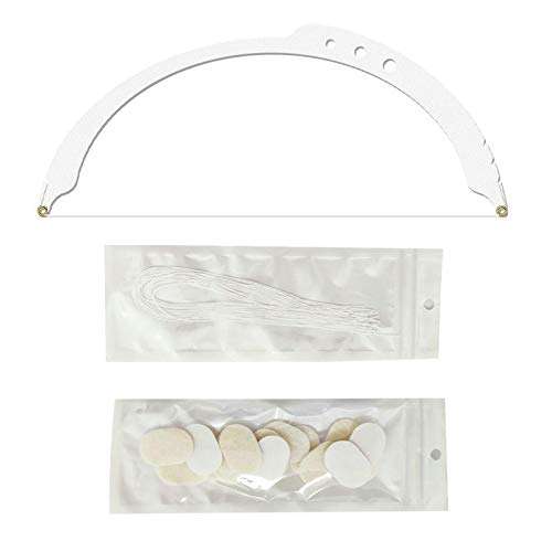 HOTWE Eyebrow Mapper with Strings, String/symetric brow drawing marking ruler, Microblading Line Marker Ruler Eyebrow Tattoo Measuring Tool With 10pcs Thread Lines for Eyebrow Mapper (Silver) 1