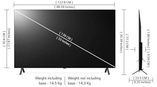 LG 139 cm (55 inches) 4K Ultra HD Smart OLED TV 55A3PSA (Rocky Black) 5