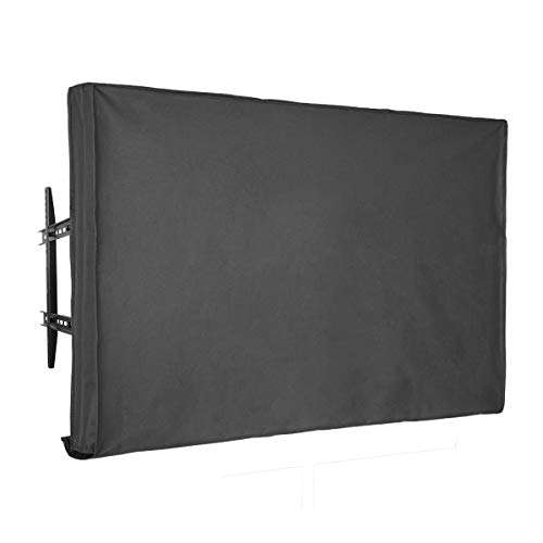 Patio Watcher Outdoor TV Cover 46"-48" with Bottom Cover Weatherproof and Dustproof Television Screen Protector Grey 1