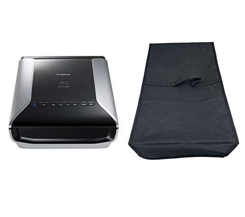 Wanty Black Antistatic Water-Proof Dust-Proof Nylon Fabric Printer Cover Case Protector for Epson V600, Canon CS9000F and Canon Canoscan Photo Scanner 5