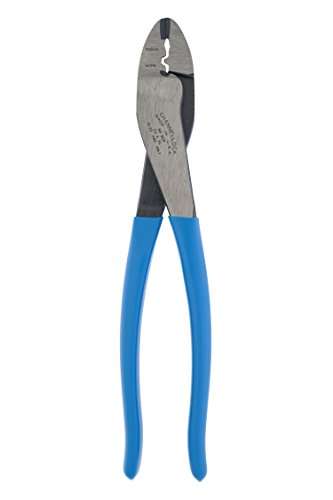 Channellock 909 9.5-Inch Wire Crimping Tool | Electrician's Terminal Crimp Pliers with Cutter are Designed for Insulated and Non-Insulated Connections 1