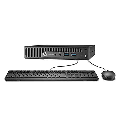 HP EliteDesk 800 G1 Desktop Mini Business PC Intel Quad-Core i5-4570T (2.90GHz) 16GB RAM 256GB SSD Windows 10 Pro 64-Bit WiFi (Renewed) 1