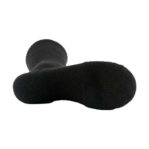 Thorlos Unisex Adult Xj Max Cushion Crew Running Socks, Black (1 Pair), Large US 3
