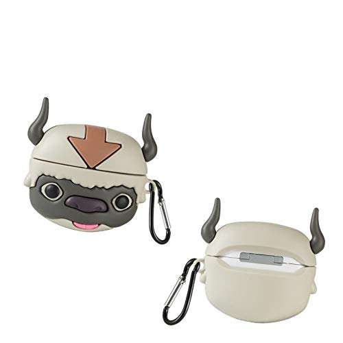 Cute Cartoon Air pod Case with Keychain for Boys Girls Compatible Avatar Miyazaki Hayao for Appa Airpod 3 Pro Wraps Case Men Women Skin Designer Soft Silicone Holder Cover (Case for Airpod Pro) 1