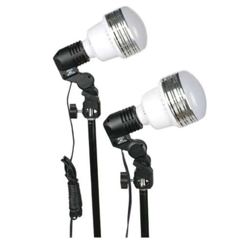 Smith-Victor KT750LED 2-Light LED Umbrella Kit, Includes 45W Bulbs, 33" Umbrellas, Light Stands, and Case 5