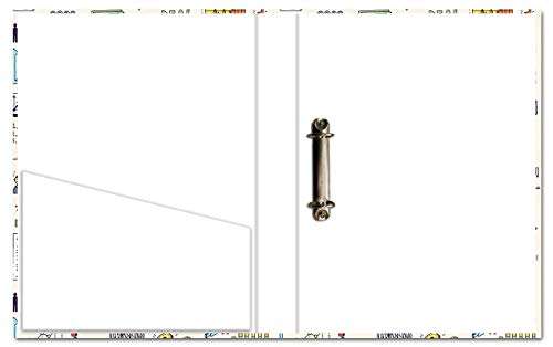 Paper Plane Design 2D Folder Case, A4 Size, Ring Binder File Folder, Can Use in Office/Hospital/Banking/Account/School Documents, Bills & Certificates 2