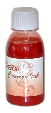 Common Ink Temporary Tattoo Airbrush - 100ml (Red) 1