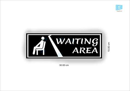 SIGN EVER Waiting Area Sign Boards Office Hospital Bank Clinic Signage Medical College Doors Commercial Signage Boards L x H 30 Cm x 10 Cm 1