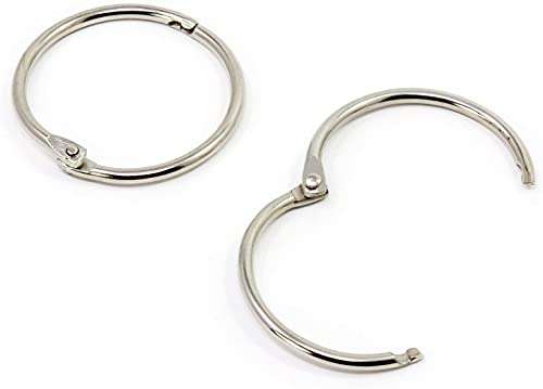 IMPRINT Assorted Color 2 Hole Punched Card Stock, Index Cards - 5.5 inch x 4 Inch (Pack of 50) with 2 card rings 3