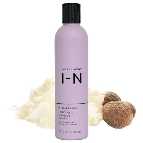 Intelligent Nutrients Fortifi-hair Shampoo, Moisturizing, Plant-Based Shampoo for Dry, Damaged Hair, Rejuvenates, Rebuilds, Vegan, 8.5 Oz