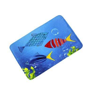 UBERSWEET® changbvss Anti-Slip Soft Door Mats Rugs for Kitchen Bathroom Accessories Toilet Carpet Jogo de tapetes de banheiro tapete antiderrapante: lansehaidiyu, About 40cm x 60cm 1
