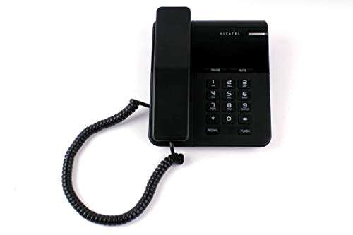 Alcatel T22 Black corded landline phone with flashing visual ringer indicator 3