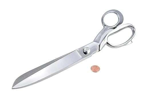 Szco Supplies 12" Professional Heavy-Duty Fabric Scissors For Tailoring With Mirror Finished Handle 1