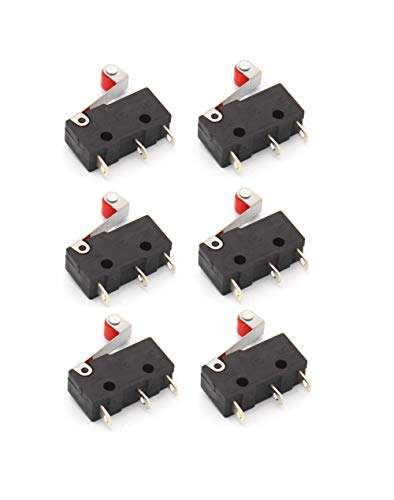 Invento 6pcs Micro Switch Mechanical End Stop For Reprap 3D Printer/CNC/DIY Project