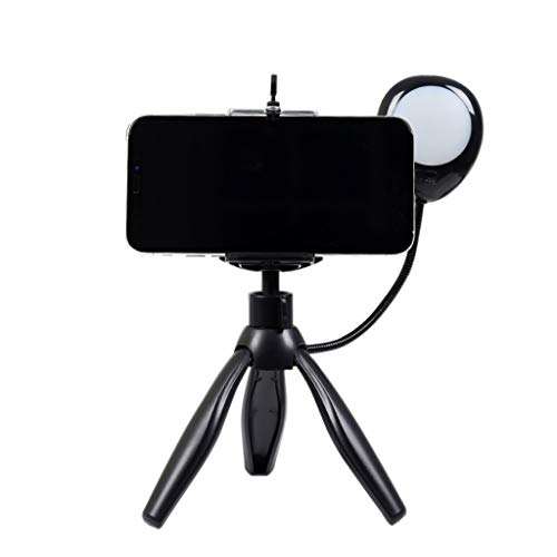 Zcuhen Selfie Ring Light with Tripod Stand and Phone Holder, Dimmable Led Camera Ringlight Soft Filters for Selfie, Live Stream/Make Up/Vlogging, Not Included Batteries 3