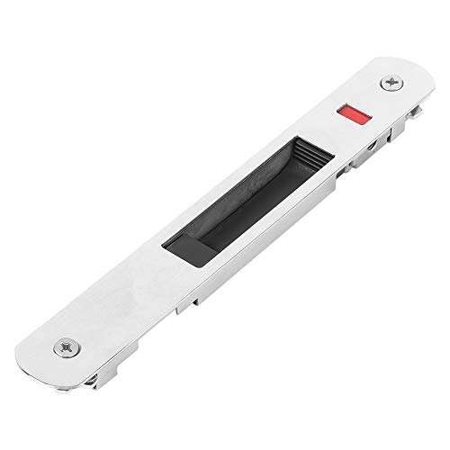 Walfront Sliding Door Lock, Household Stainless Steel Sliding Glass Door Window Single Lock Catch Hardware Fittings Modern and Simple, Sliding Door Lock 3