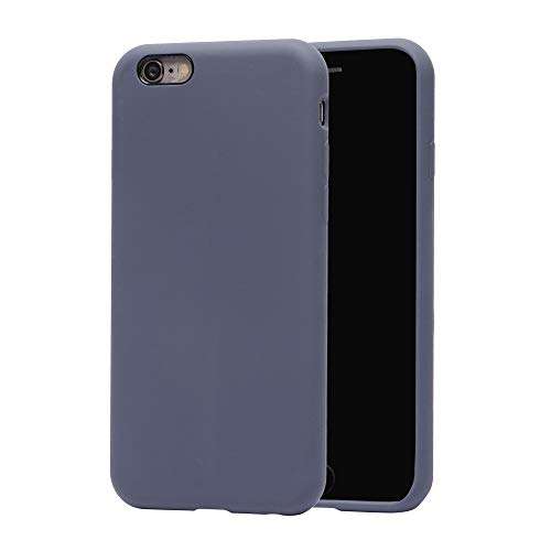 LIRAMARK Liquid Silicone Soft Back Cover Case for Apple iPhone 6 / 6S (midnight Blue) 1
