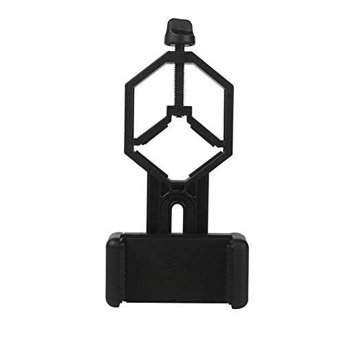 Apofly 1PC Telescope Phone Mount Cellphone Telescope Adapter Mount Metal Black Work with Binocular Monocular Spotting Scope Microscope for iPhone Samsung HTC 1