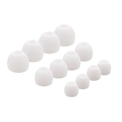ALXCD Ear Tips for Samsung U Flex in-Ear Flexible Headphone, S/M/L 3 Sizes 6 Pairs Replacement Soft Silicone Earbud Tips, Fit for U Flex Wireless Headphone Samsung U Flex [6 Pair](White) 1