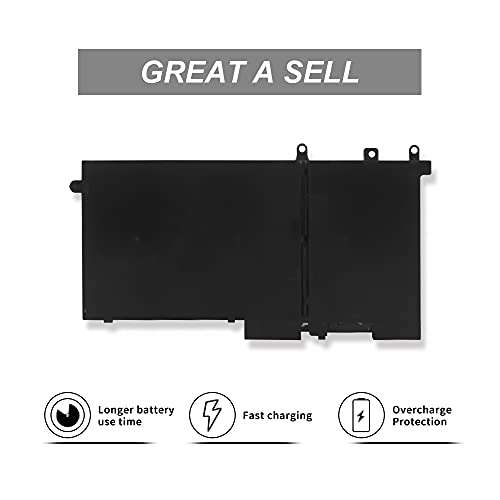 INDMIRD 42Wh 3DDDG DELL Laptop Battery Replacement for Dell Precision 3520 3530 Latitude E5280 E5480 E5580 5280 5288 5290 5480 5488 5490 5491 5495 5580 5590 3VC9Y 45N3J 80JT9 049XH 451-BBZP 11.4V 4