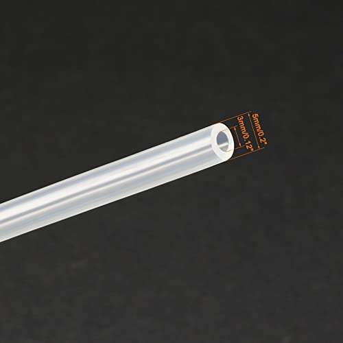 uxcell Silicone Tube, 3mm ID, 5mm OD, 6.56', Flexible Silicone Rubber Tubing, Water Air Hose Pipe, Transparent, for Pump Transfer 2
