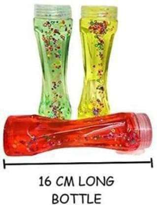 SUN FLASH Bottle Slime with Stone for Kids Play Non Sticky Non Toxic Clay Putty Mud Slimes for Girls Boys Best Gift Pack of (2) 3