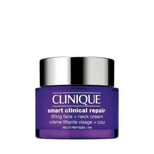 Clinique Smart Clinical Repair Lifting Face + Neck Cream with Peptides + Hyaluronic Acid | Anti-Aging + Hydrating, 2.5 Fl Oz