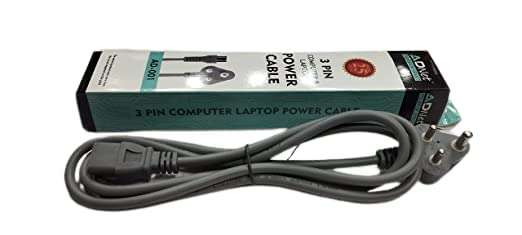 ADNET 3 Pin Computer and Desktop Power Cord Power Cable Copper Connector 1.8 M 4