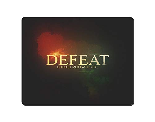 Ryca® Defeat Should Motivate You-Inspirational Quote Wallpaper Printed Matt Finished Anti-Skid Non-Slip Rubber Base Mouse Pad/Desk Pad for Office||Gaming||PC||Laptop||Mousepad