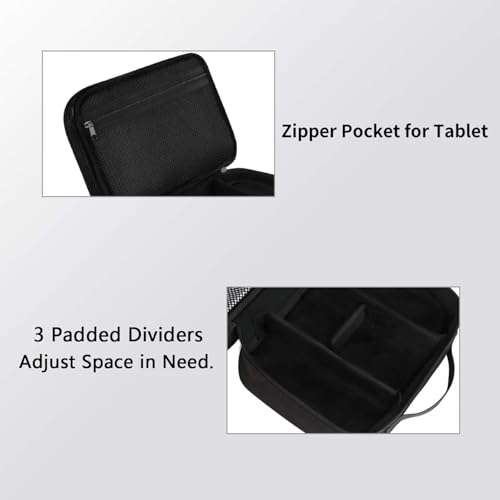 MATEIN Electronics Organizer Travel Case, Water Resistant Cable Organizer Bag for Travel Essentials, Gifts for Men, Storage Bag for Camera Accessories, Phone, Cord & Tablet, Black 5