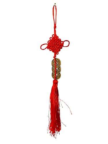 Evil Eye | Lucky Hanging Ornament Amulet for Car Rear View Mirror, Home and Office for Protection and Blessing | Nazar Battu with Three Lucky Coins