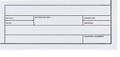 Alvin 6855/B-XO-5 Alva-Line Tracing Paper with Title Block and Border 10-Sheet Pack 17 inches x 22 inches 1