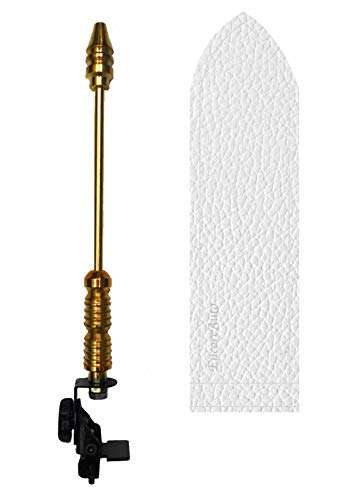 EncoreAuto Golden Car Light Flag Rod with Universal Bracket and Cover (White) for All Car Models/Judgement Rod/Corner Rod 1