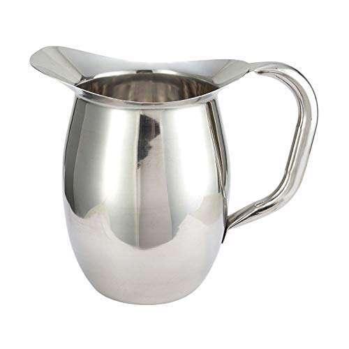 Winco WPB-3 Deluxe Bell Pitcher, 3-Quart, Stainless Steel