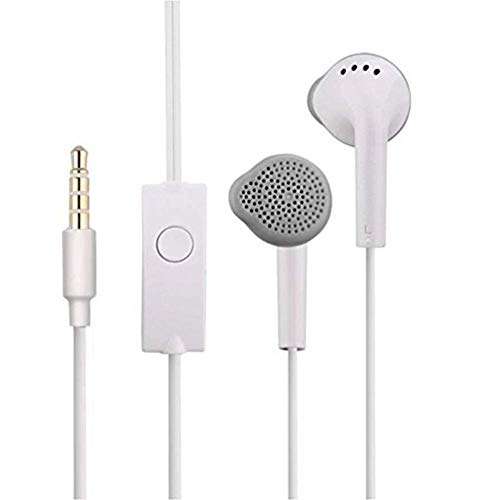 In-Ear Headphones Earphones for Xiaomi Mi 8 Youth (Mi 8 Lite), Google Pixel 4 XL, OnePlus 7T Pro, Samsung Galaxy Note 10 Plus 5G, Xiaomi Mi 9 Transparent Edition, Google Pixel 4 Call Answer/End Button, Music 3.5mm Aux Audio Jack (YS, White)