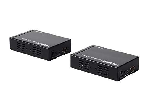 Monoprice HDMI Extender Over Single CAT6 (TCP/IP) - 100 Meters (328 Feet) With IR Support, HDCP 1.1 - Blackbird Series 2