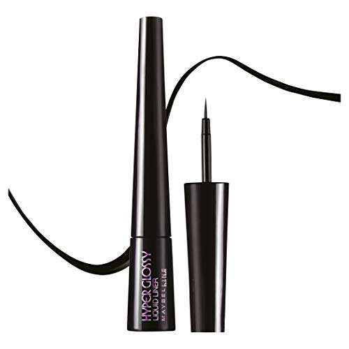 Maybelline Hyper Glossy Liquid Liner, Black, 3g & Maybelline New York Color Sensational Creamy Matte Lipstick, 691 Rich Ruby, 3.9g 2