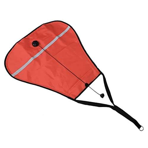 Deluxe Nylon 70lbs Salvage Lift Bag with Dump Valve for Scuba Diving Orange 2